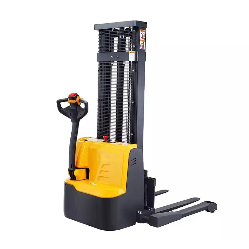Electric Walkie Stacker – 3,300 lb Capacity – 2-Stage Mast – 3m Lift Height