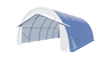 Gold Mountain Single Truss Round Storage Shelter W20'xL30'xH12'