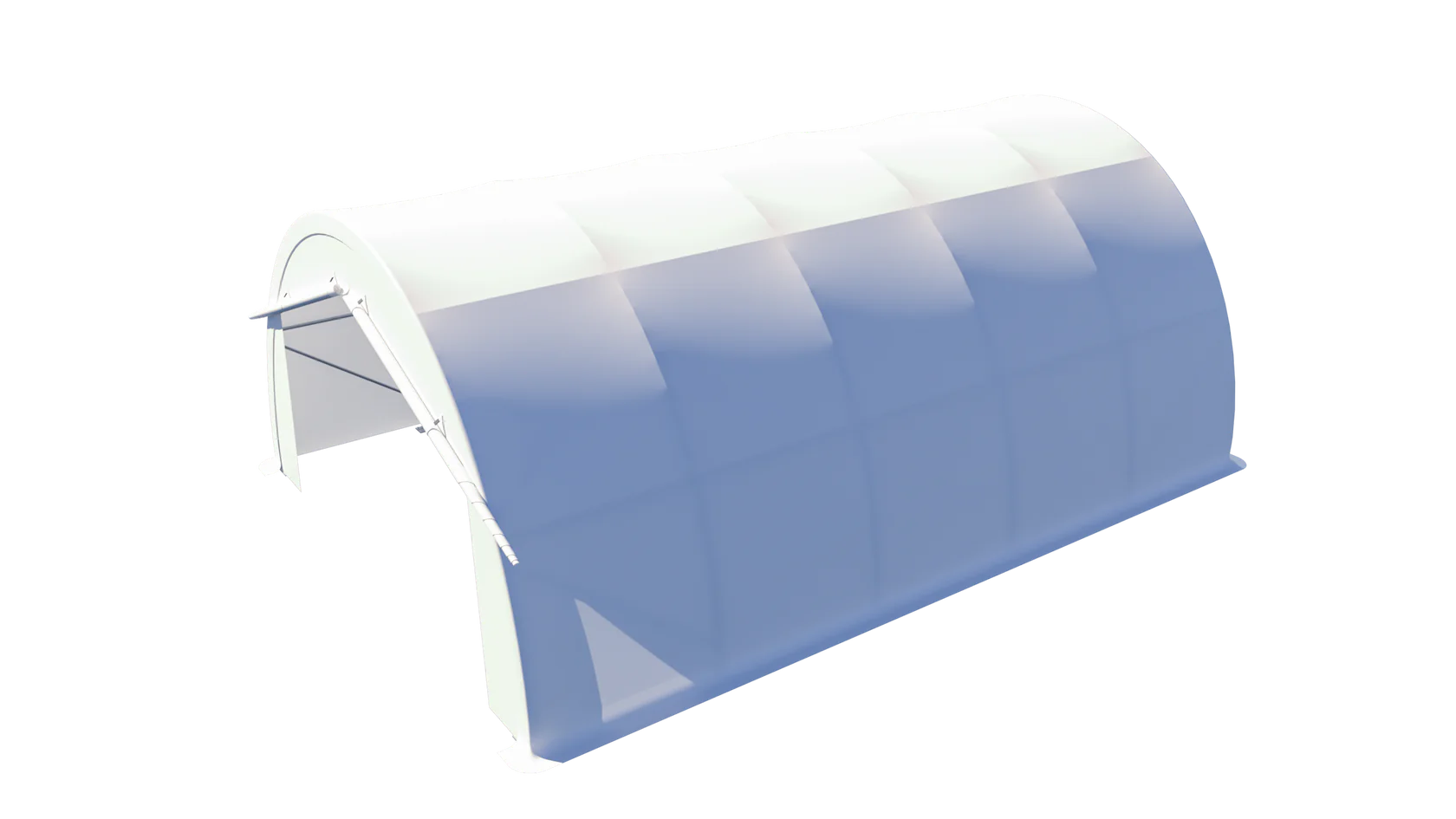 Gold Mountain Single Truss Round Storage Shelter W20'xL30'xH12'