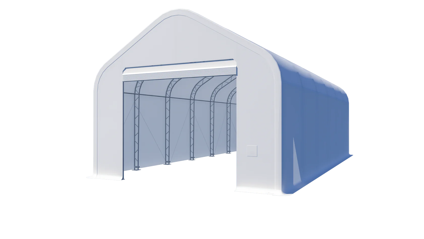 Gold Mountain Double Truss Peak Storage Shelter W20'xL40'xH16'