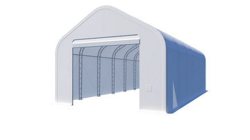 Gold Mountain Double Truss Peak Storage Shelter W20'xL40'xH16'