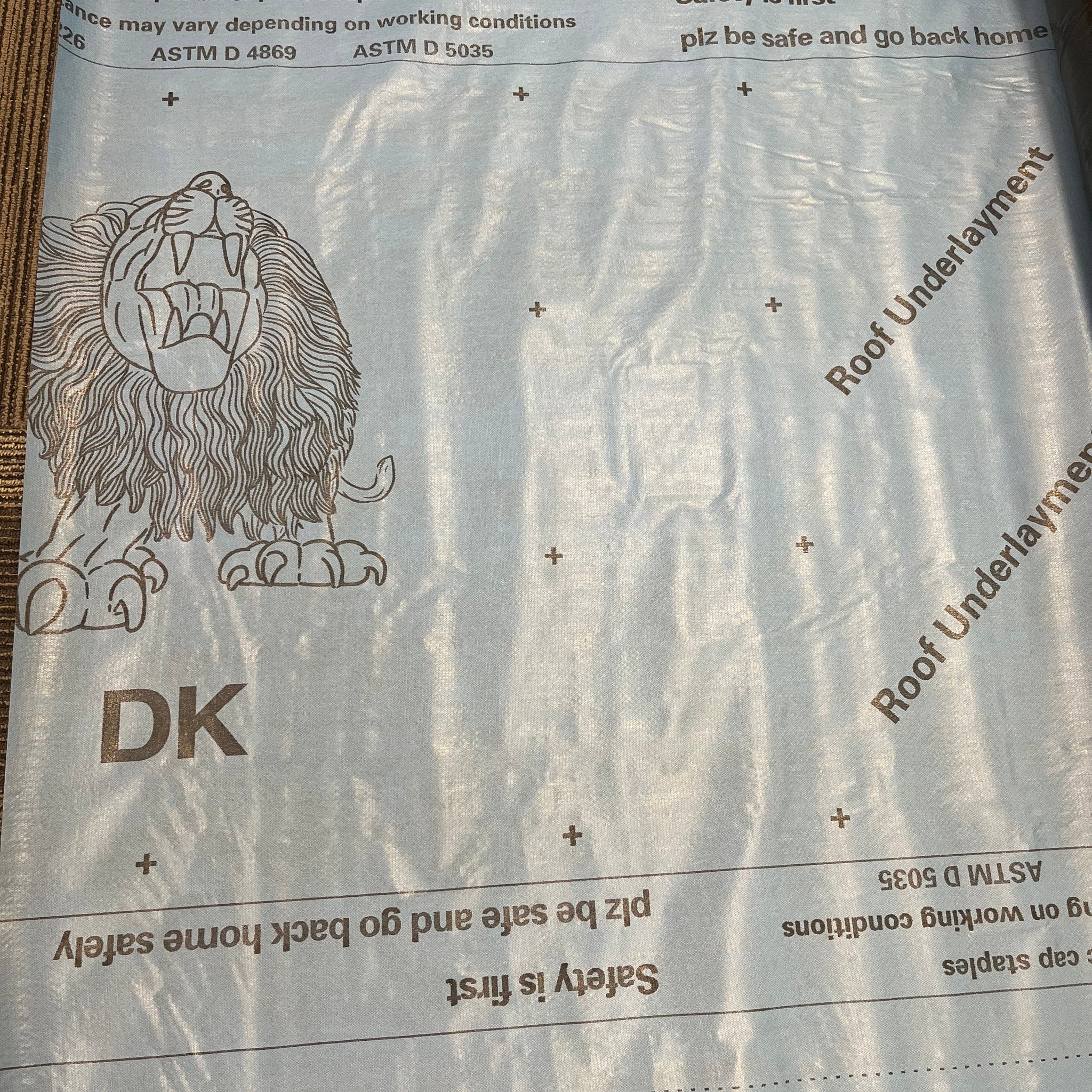 DK-Synthetic Roofing Underlayment 4'x250'