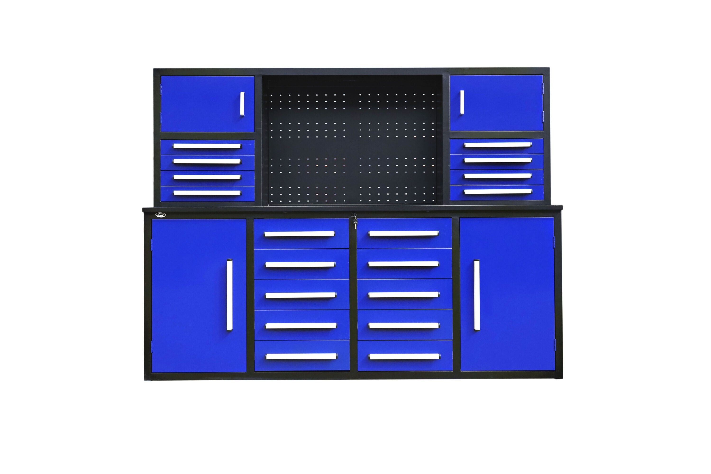 Steelman 7' Garage Cabinet Workbench (18 Drawers & 4 Cabinets)