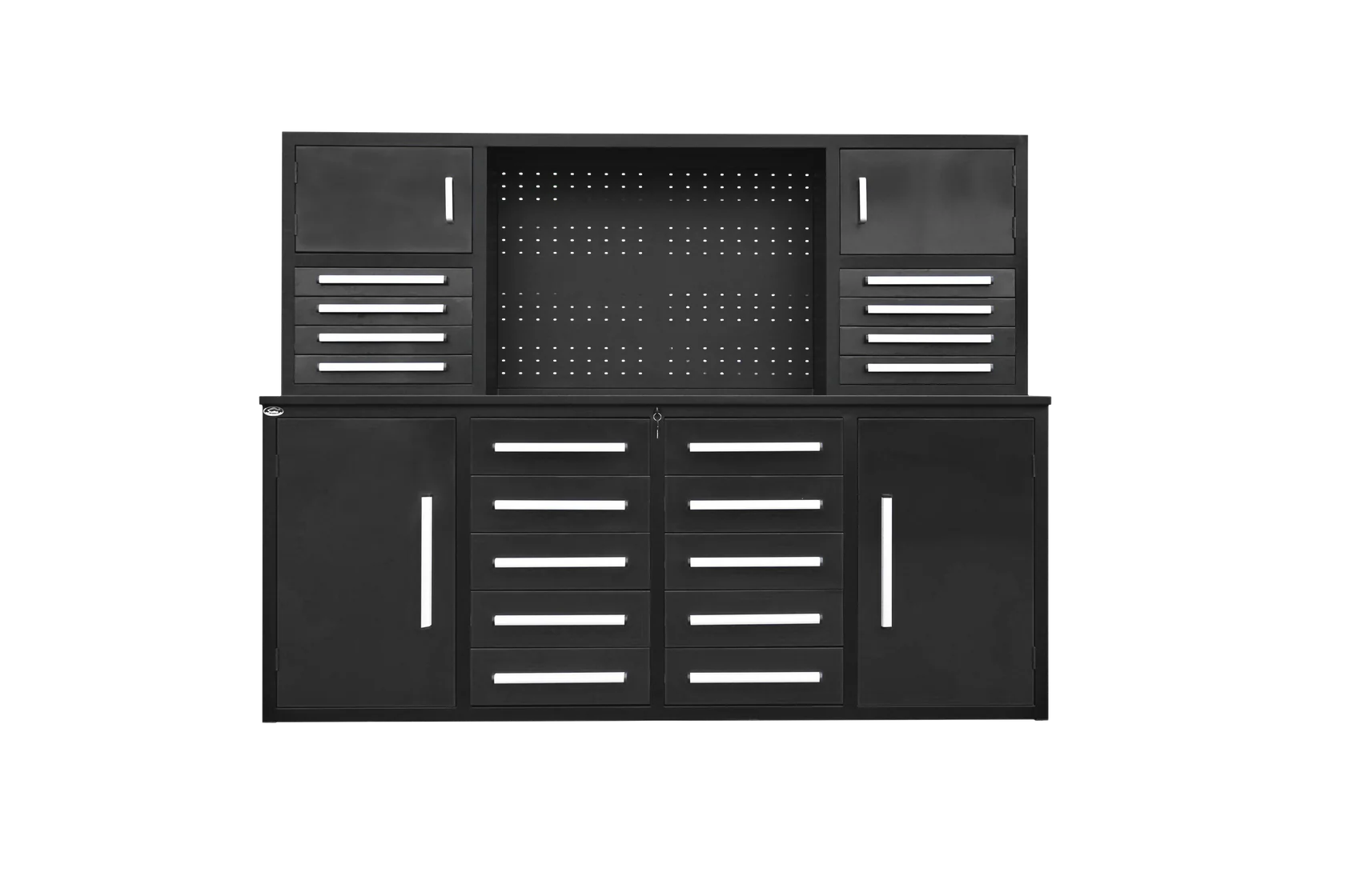 Steelman 7' Garage Cabinet Workbench (18 Drawers & 4 Cabinets)