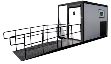 Bastone Portable Restroom with Showers Accessible Rampway Handicap-large