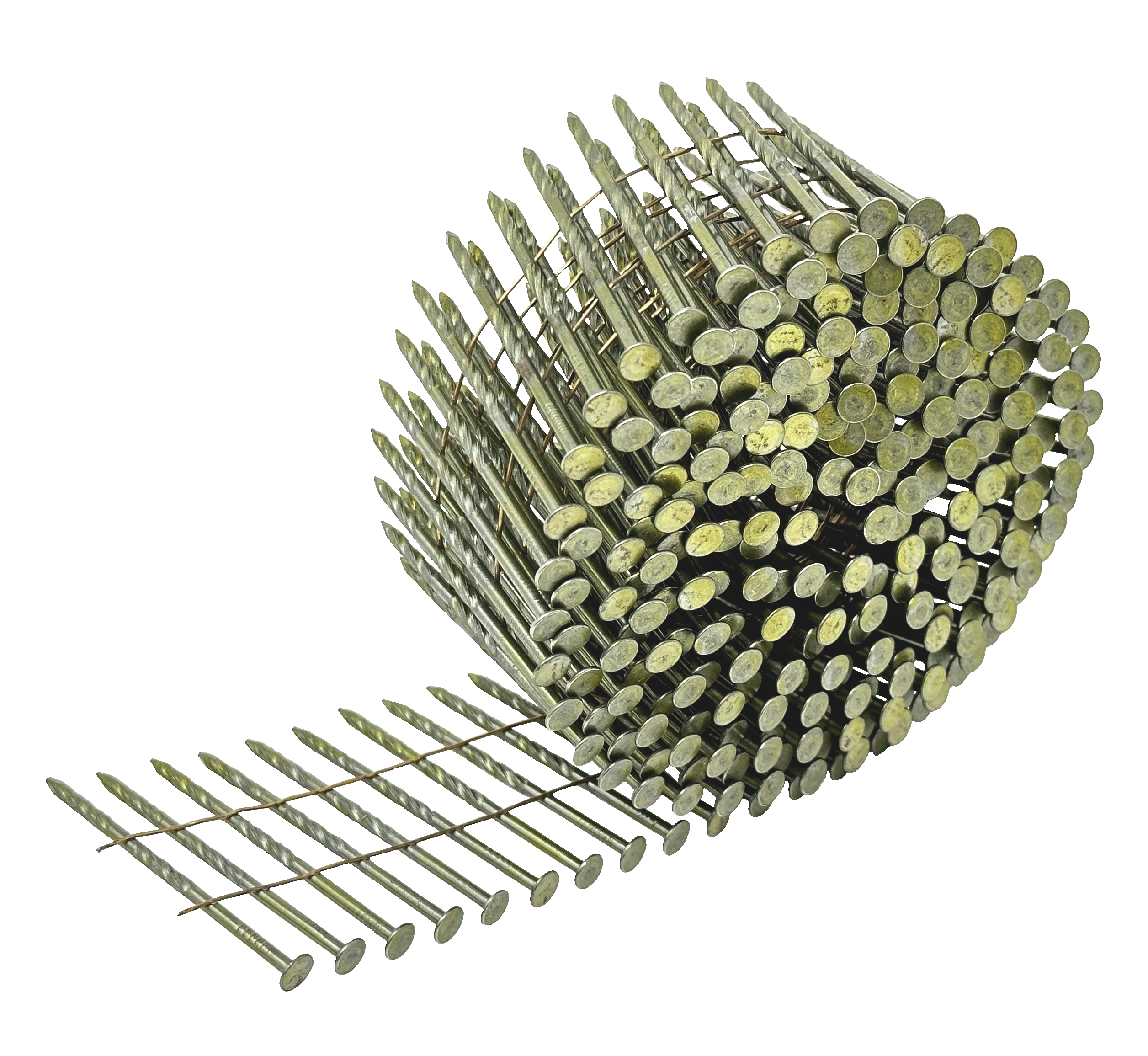 Wire Collated Nails Spiral Shank and Round Head
