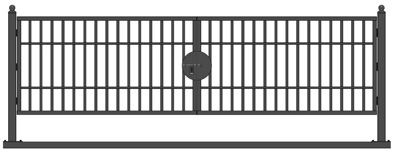 Greatbear 20' Farm Metal Driveway Gate TM18